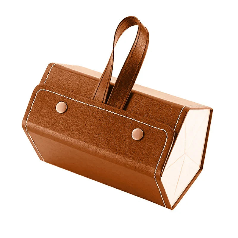 Multi-Layer Glasses Leather Storage Box