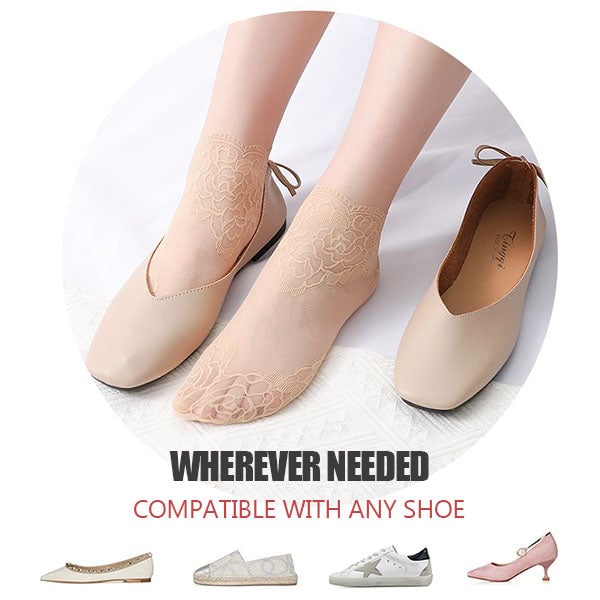 Graceful Lace Socks for Ladies – Soft, Stretchy & Age-Friendly Elegance