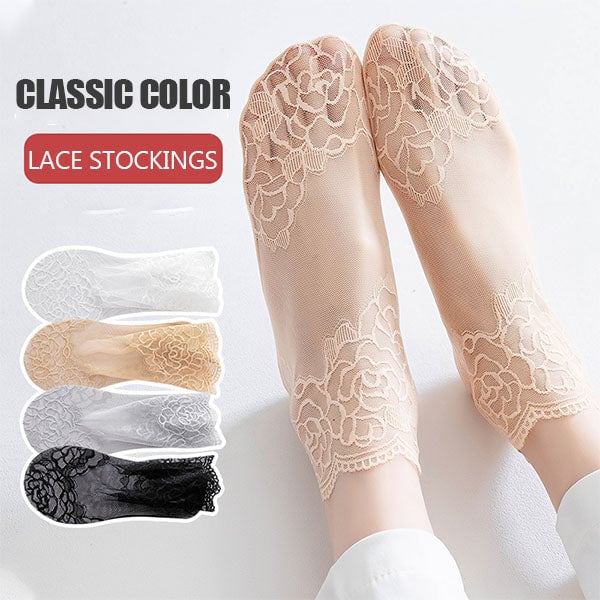 Graceful Lace Socks for Ladies – Soft, Stretchy & Age-Friendly Elegance